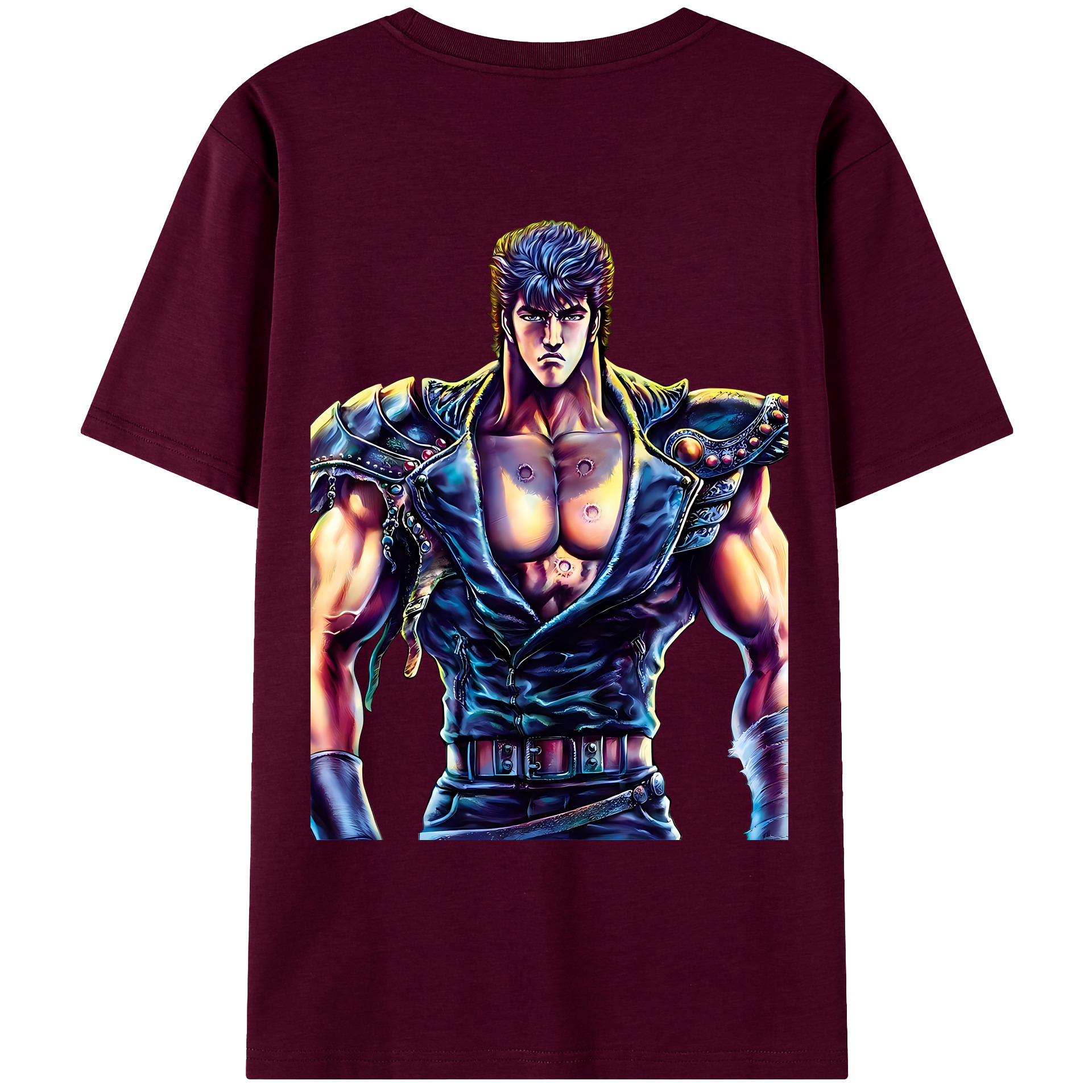 （画像用） 北斗の拳 Fist of the North Star レディース半袖Tシャツ(バックプリント)